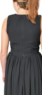 VESTITO DONNA ELEGANTTE NERO COLLIER TAGLIA