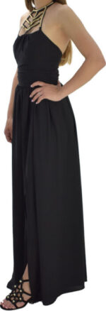 ABITO ELEGANTE SMANICATO NERO LUNGO HELLEN BARRETT - immagine 6