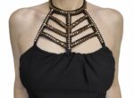 ABITO ELEGANTE SMANICATO NERO LUNGO HELLEN BARRETT - immagine 4