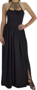 ABITO ELEGANTE SMANICATO NERO LUNGO HELLEN BARRETT - immagine 5