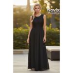 ABITO DONNA LUNGO ELEGANTE TOP IN PIZZO