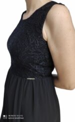 ABITO DONNA LUNGO ELEGANTE TOP IN PIZZO - immagine 5