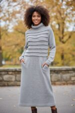 MAGLIONE DI LANA ABITO DA DONNA