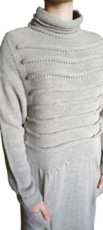 MAGLIONE DI LANA ABITO DA DONNA - immagine 3