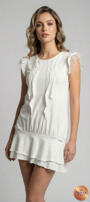 product-20116-0-99b5cbb1-700 ABITO BIANCO CORTO COTONE - immagine 1