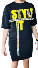 ABITO T-SHIRT NERO by JAIME' CASUAL