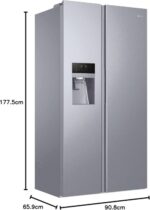 FRIGO DOPPIA PORTE SIDE BY SIDE  Haier Series 3 - 515 L - immagine 3
