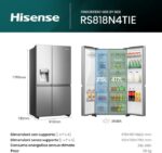 Frigorifero Side By Side  Hisense RS818N4TIE  -  632 L - immagine 3