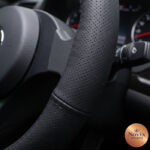 COPRIVOLANTE IN PELLE DIAM. 37- 39 cm. NERO ANTISCIVOLO MORBIDO UNIVERSALE - immagine 2