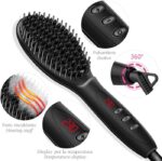 SPAZZOLA LISCIANTE PER CAPELLI IN CERAMICA LEEDYA CON DISPLAY DIGITALE - immagine 5