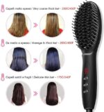 SPAZZOLA LISCIANTE PER CAPELLI IN CERAMICA LEEDYA CON DISPLAY DIGITALE - immagine 6