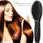 SPAZZOLA LISCIANTE PER CAPELLI IN CERAMICA LEEDYA CON DISPLAY DIGITALE
