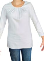 maglia bianca da donna a maniche a 3/4 by Orsay - immagine 4