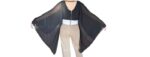TOP NERO VELATO STILE MANTELLA