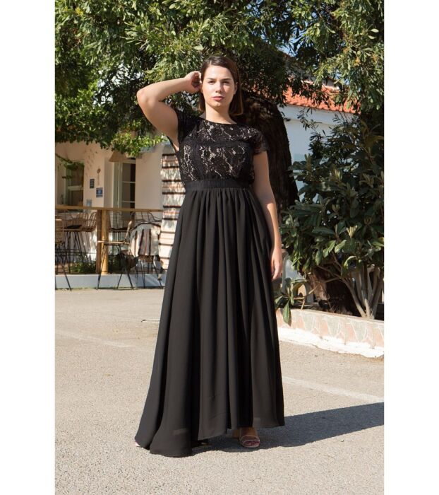 product-20440-0-5f064a78-700 abito lungo di pizzo nero by HELLEN BARRETT - immagine 1