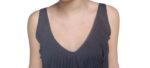 abito grigio a pieghe con scollo a V senza maniche by originale marines - immagine 4