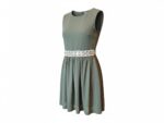 ABITO BAMBINA 8 ANNI VERDE MILITARE SMANICATO