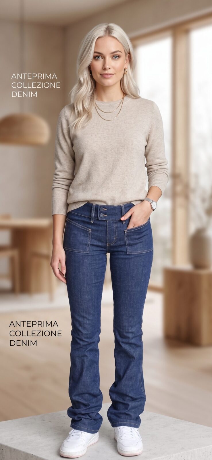 PANTALONI JEANS DONNA ORIGINALI PANTALONI JEANS DONNA STILE ORIGINALE - immagine 1