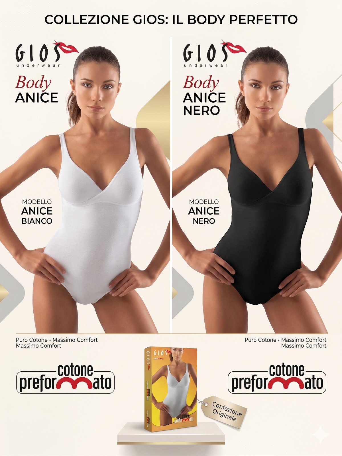 BODY ANICE BY GIOS COTONE PERFORMATO BODY ANICE BY GIOS COTONE PERFORMATO - immagine 1