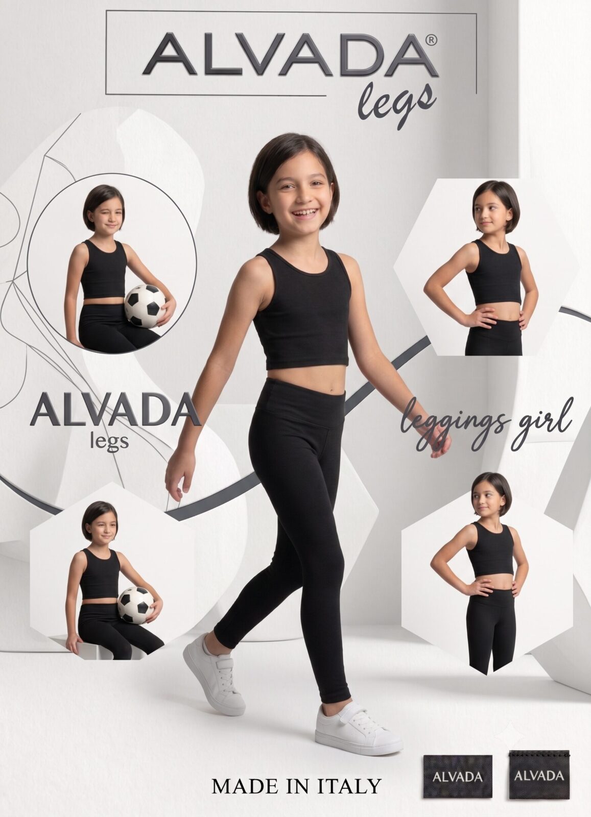 Gemini_Generated_Image_6d58sx6d58sx6d58 LEGGINS BAMBINA NERO BY ALVADA - immagine 1