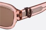 Occhiali da Sole Dior DiorOblique S2I 40F0 52 Rosa Trasparente/Marrone – Bild 5