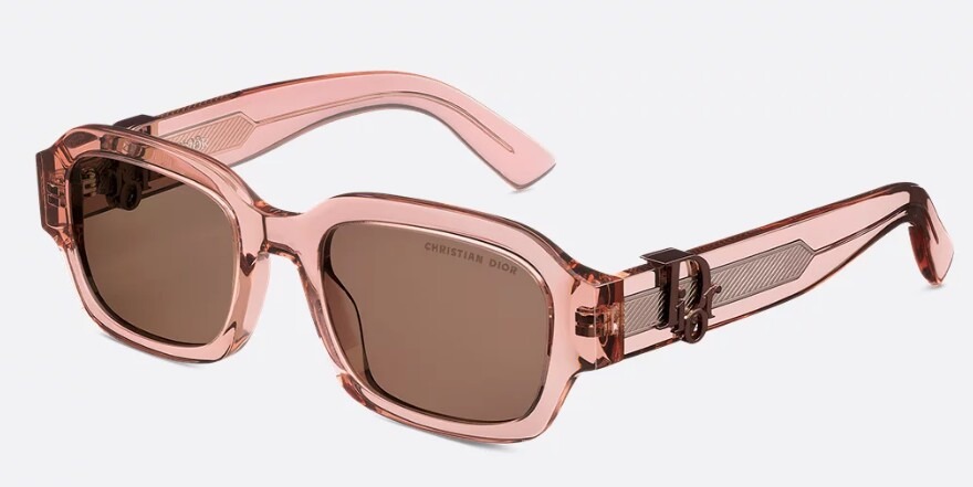 DIOR_DiorOblique_S2I_40F0_52_Rosa_Trasparente_Marrone DIOR DiorOblique S2I 40F0 52 – Rosa Trasparente/Marrone