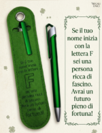 Penna a Sfera con Dedica - Lettera F - immagine 3