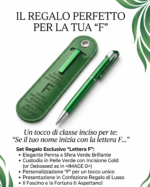 Penna a Sfera con Dedica - Lettera F - immagine 2