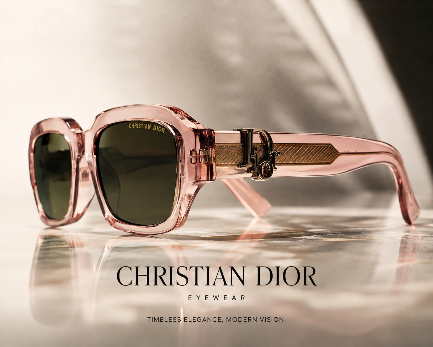 OCCHIALI CHRISTIAN DIOR Occhiali da Sole Dior DiorOblique S2I 40F0 52 Rosa Trasparente/Marrone – Bild 1