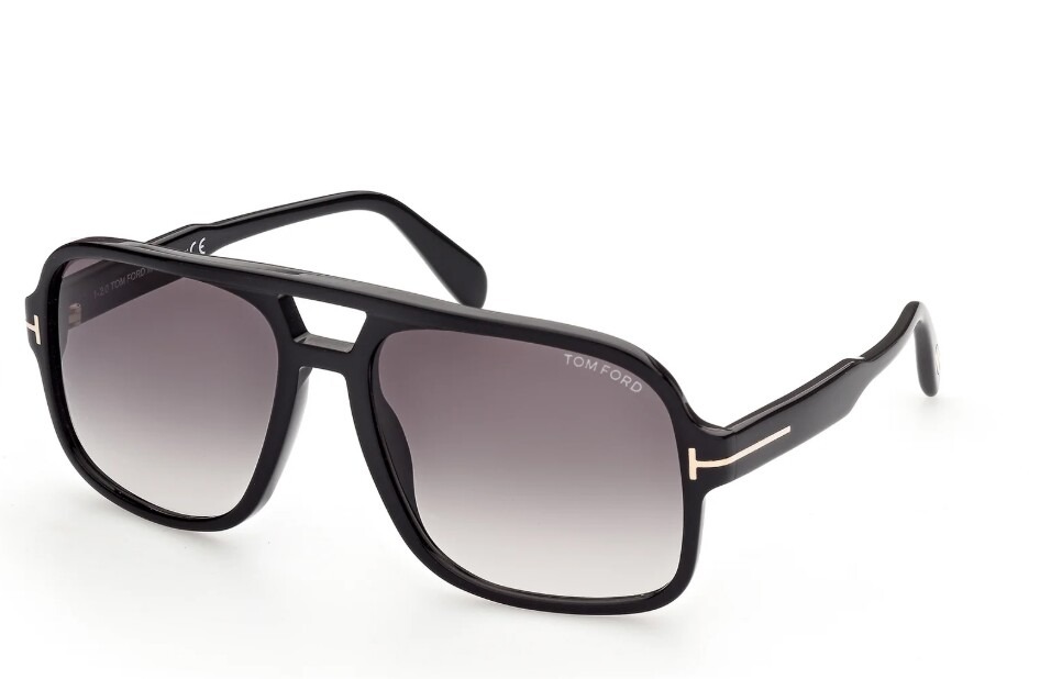 TOM_FORD_Falconer_02_FT0884_01B_60_Nero_Grigio OCCHIALI DA SOLE TOM FORD FALCONER-02 TF884 01B 60/118/140 - immagine 1
