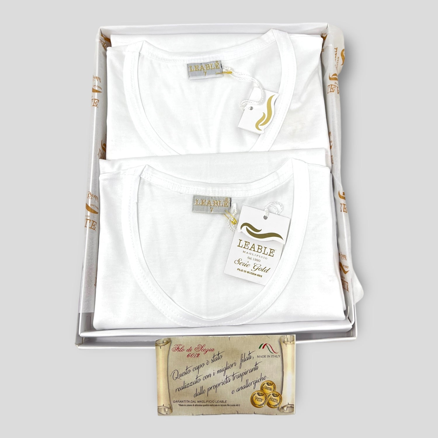 UOMO-6002 2 T-SHIRT SERIE GOLD LIMITED FILO DI SCOZIA - immagine 1