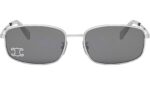 OCCHIALI DA SOLE CELINE UNISEX TRIOMPHE CL40285U 16A STRUTTURA ARGENTO STRASS - immagine 5