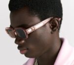 Occhiali da Sole Dior DiorOblique S2I 40F0 52 Rosa Trasparente/Marrone – Bild 3