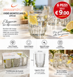 Set 6 Bicchieri Montecarlo 270 ml - immagine 6