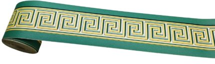 BORD ADHÉSIF VERT GREC H. 5,3 cm.x 10 mt