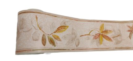 BORDURE ADHÉSIVE BEIGE AVEC FLEUR