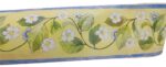 BORDURE ADHÉSIVE AVEC FLEURS ROSE