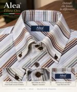 Camicia Uomo Alea Linea Oro a Righe Multicolore - immagine 2