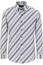 Camicia Uomo Alea Linea Oro a Righe Multicolore - immagine 4