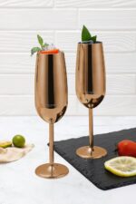 Set 6 Calici Acciaio Inox Rose Gold ECHTWERK