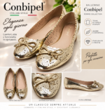SCARPE BELLERINE ORO BY CONBIPEL - foto 3