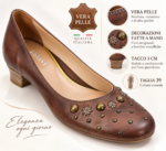 TIFFANY TACCO 3 CM, VERA PELLE - foto 3