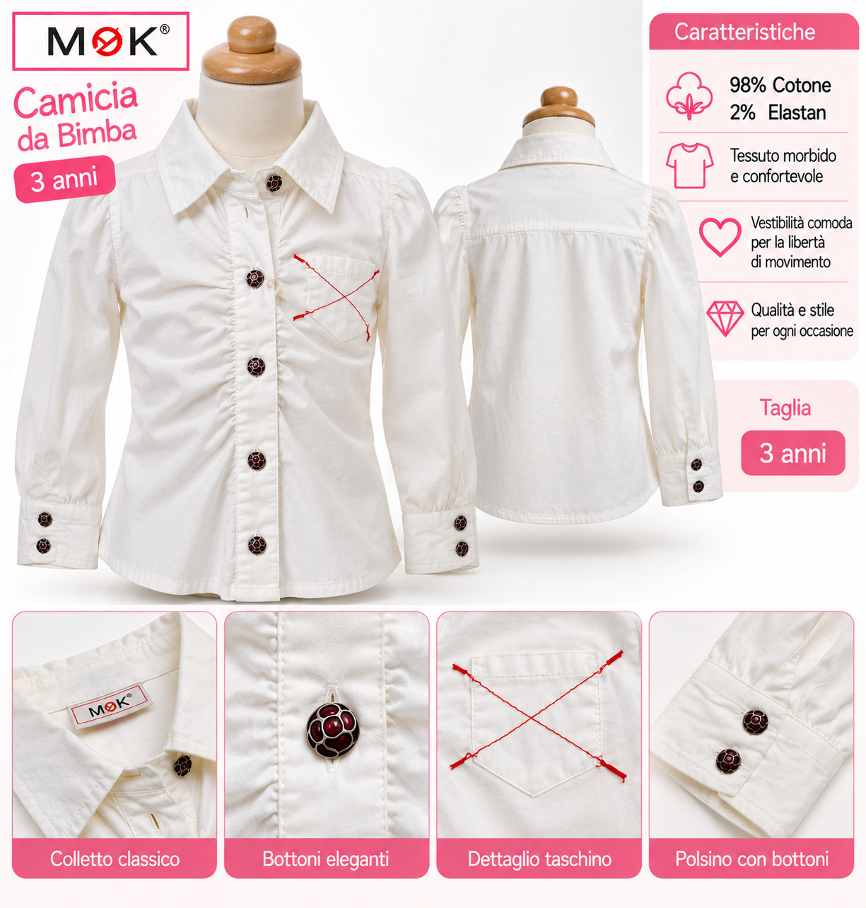 CAMCIA BIMBA Camicia Bimba Mash & Kiss - immagine 1