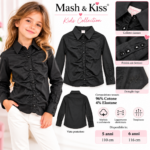 Camicia Bambini Mash & Kiss in Cotone ed Elastan