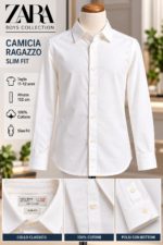 Camicia Ragazzo Zara in Cotone 11/12 Anni – Come Nuova - immagine 3