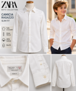 Camicia Ragazzo Zara in Cotone 11/12 Anni – Come Nuova