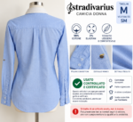 Camicia Donna Stradivarius Cotone Elasticizzato – Taglia S/M – Bild 3