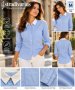Camicia Donna Stradivarius Cotone Elasticizzato – Taglia S/M