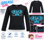 Maglietta Bambina Grease Girl 8 Anni Cotone ed Elastan