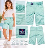 Pantaloncini Bambina in Raso Verde Original Marines 8 Anni